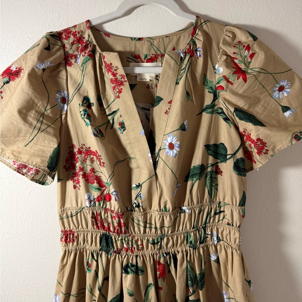 NWT 🌟 Anthropologie Somerset Khaki Maxi Dress - Picture 7 of 14